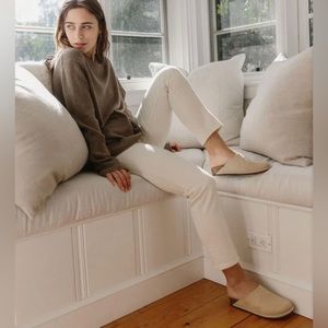 Jenni Kayne oiled leather moc clog, size 38.